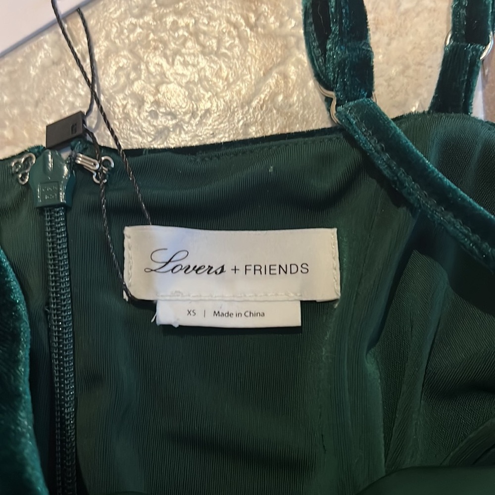 Lovers + Friends Green Velvet Mini Dress - Picture 7 of 10